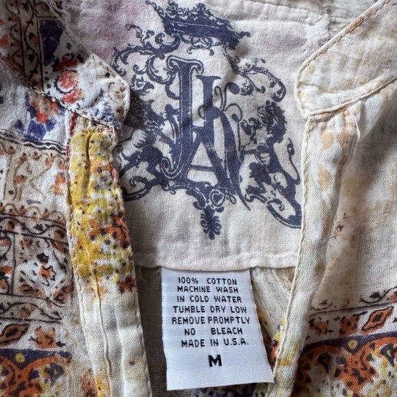 Floral Relaxed Buttoned Blouse with Mandarin Collar - Picture 11 of 15